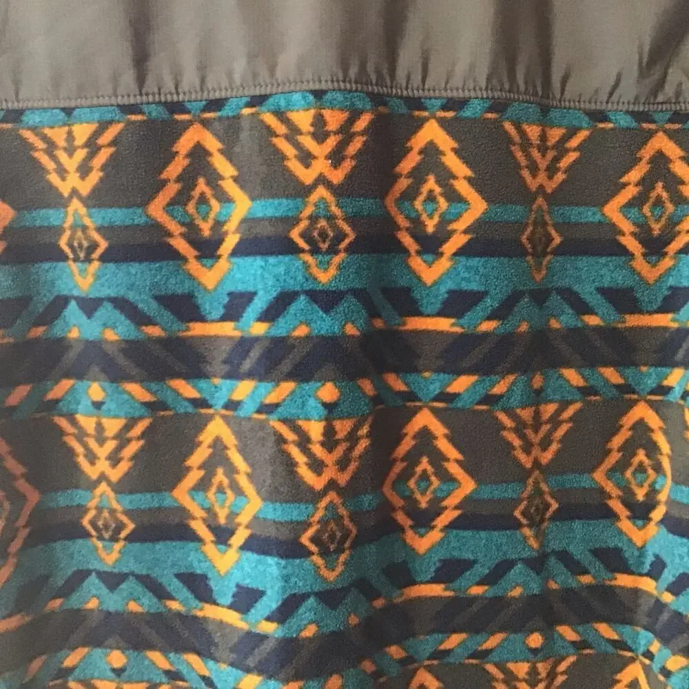 Alpine Design Aztec Southwestern Print Fleece 1/4 Zip Pullover Medium